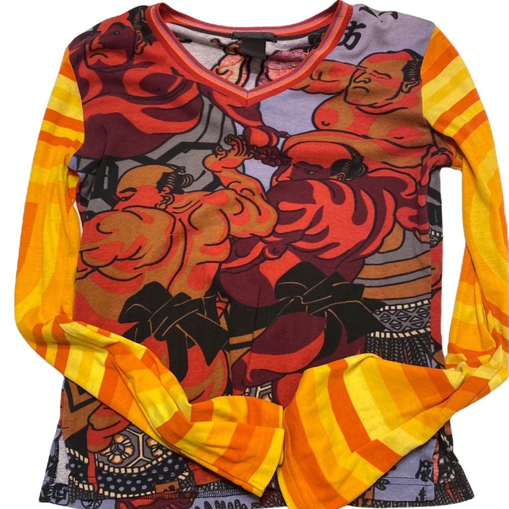 custo barcelona sumo wrestler top